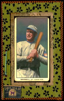 Picture, Helmar Brewing, T206-Helmar Card # 74, Al Bridwell, Bat on shoulder, St. Louis Terriers